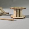 Wooden Cable Drum - side view